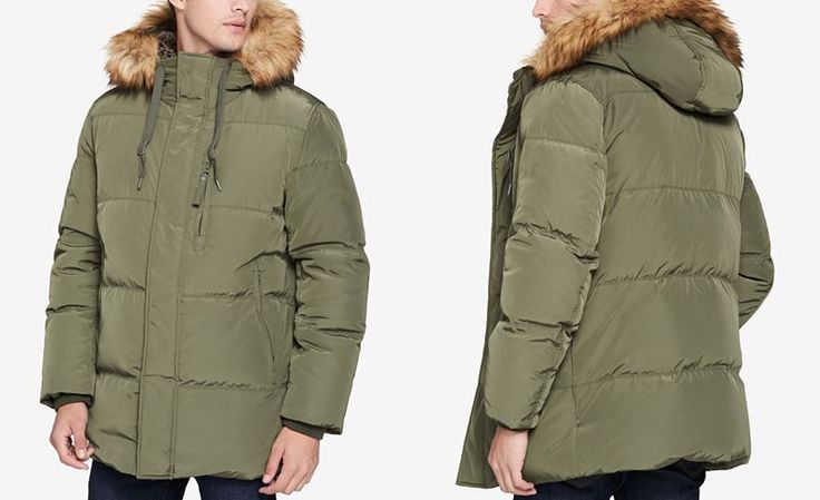 Marc New York Men S Glasnevin Quilted Parka With Faux Fur Lining And Trim Reviews Coats Jackets Macy Mens Quilted Parka, Marc New York Men S Winter Coats