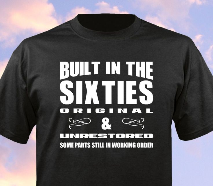 Built In The Sixties Short Sleeve Unisex Clothing T-Shirt | Etsy in 2020 | Ladies tee shirts