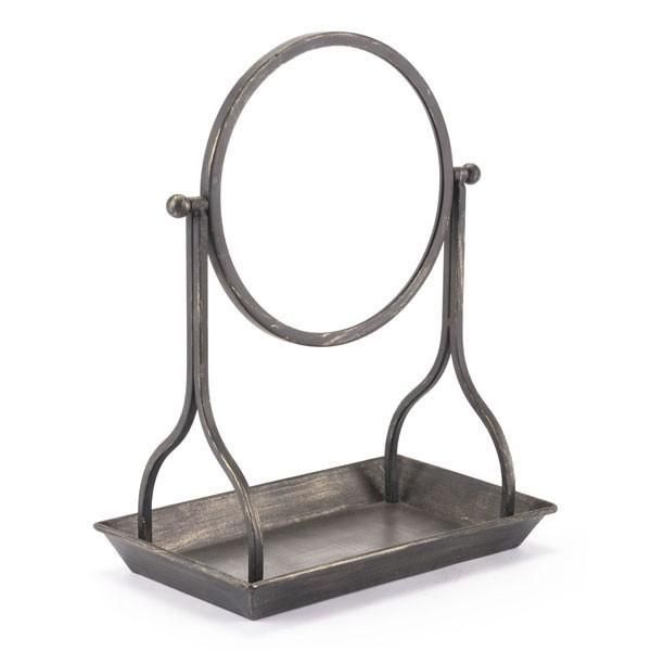 Zuo Table Mirror Black Vintage Style Steel Zuo Table Mirror Black, How To Clean Mirror Table