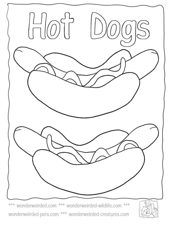 Spaghetti In A Hot Dog Bun Coloring Page Spaghetti In A Hot Dog Bun Coloring Page