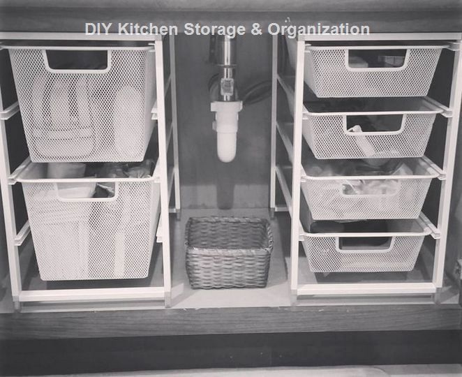 13 Diy Ideas For Kitchen Storage Kitchen Sink Organization Under Kitchen Sink Organization Under Kitchen Sinks