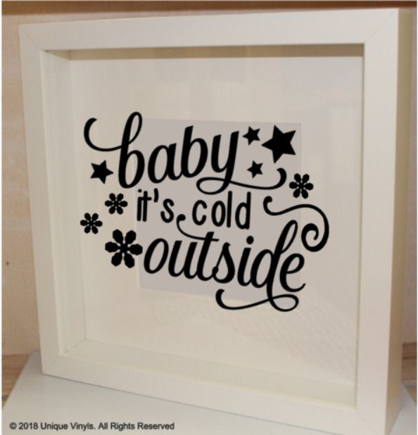 IKEA RIBBA Box Frame Personalised Vinyl Wall Art Quote Disney Fund Money