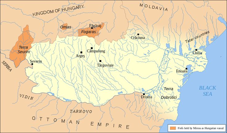 Map Of Wallachia Dobruja And Three Fiefs In The Kingdom Of Hungary 3521176beea62d19c5252b0249933efc Vlad The Impaler Dracula