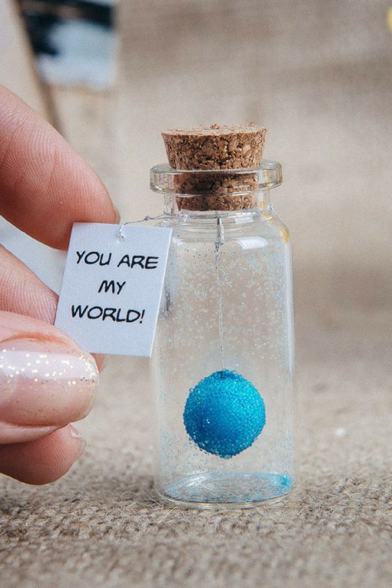 message in a bottle you are my world personalized gift for boyfriend