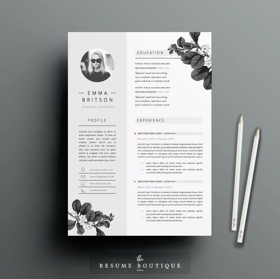 Resume Template 5 pages CV Template + Cover Letter + References - resume number of pages Resume Template 5 pages CV Template + Cover Letter + References - resume number of pages