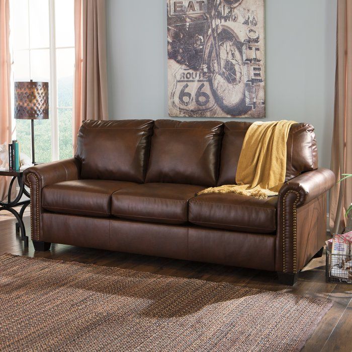 Streamlined Comfort And A Coolly Concealed Memory Foam Mattress Offer The Best Of Both Worlds This S Queen Sofa Sleeper Leather Memory Foam Mattress, Leather Memory Foam Sleeper Sofa