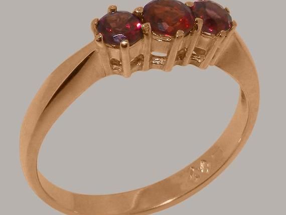 Rose or White Gold or Platinum 10k White Gold Natural Garnet /& Opal Womens Eternity Ring Customizable 9K,10K,14K,18K Yellow