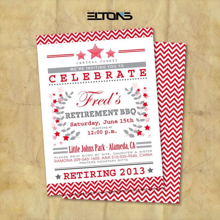 retirement party invitations templates