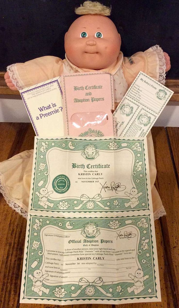 For Sale At Retrophoria.com, $48.00 - This Listing Is For A 1985 Kristin Carly, Xavier… | Original Birth Certificate, Cabbage Patch Kids, Birth Certificate Template For Sale At Retrophoria.com, $48.00 - This Listing Is For A 1985 Kristin Carly, Xavier… | Original Birth Certificate, Cabbage Patch Kids, Birth Certificate Template