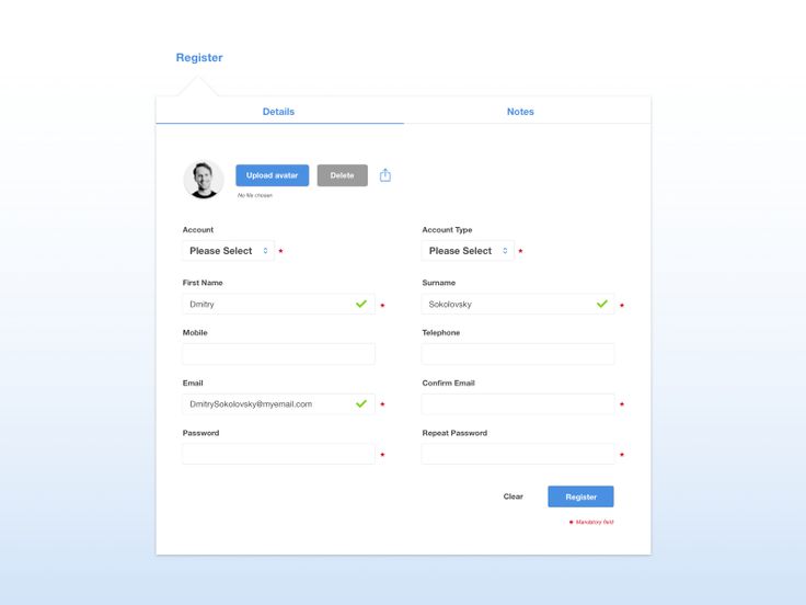 8 best UI - Forms Login Sign Up images on Pinterest Android - account form template 8 best UI - Forms Login Sign Up images on Pinterest Android - account form template