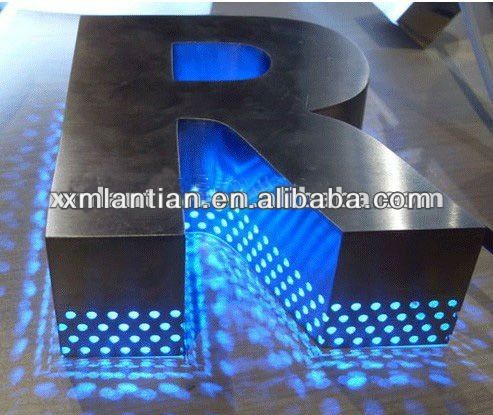 lighted channel letters metal letters