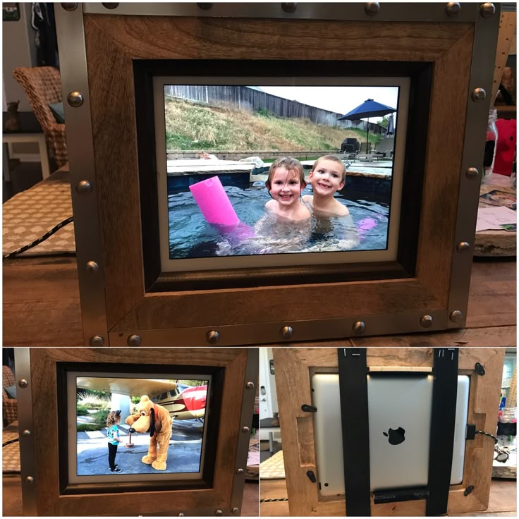 Diy Digital Picture Frame From Old Ipad Digital Picture Frame Diy Photo Frames Digital Photo Frame