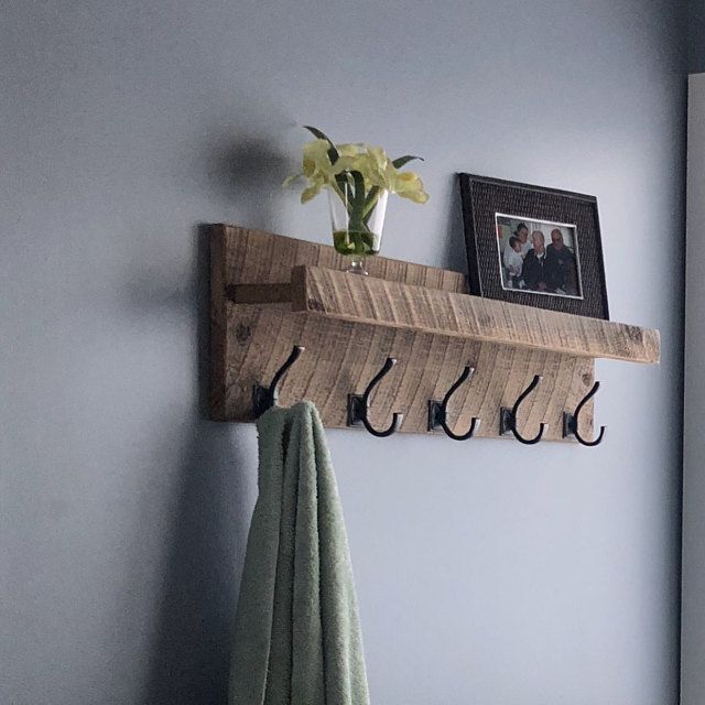 Entryway Organizer Coat Rack Shelf Vintage Inspired Wooden Wall Mount With Rustic Hooks Decoração Artesanato Em Madeira E Moveis Planejados - Wooden Coat Rack Wall Mounted Entryway Organizer Coat Rack Shelf Vintage Inspired Wooden Wall Mount With Rustic Hooks Decoração Artesanato Em Madeira E Moveis Planejados - Wooden Coat Rack Wall Mounted