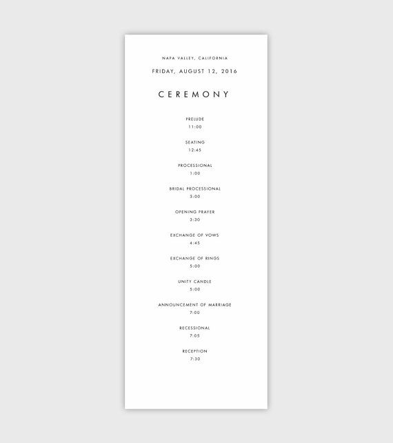 printable event program template