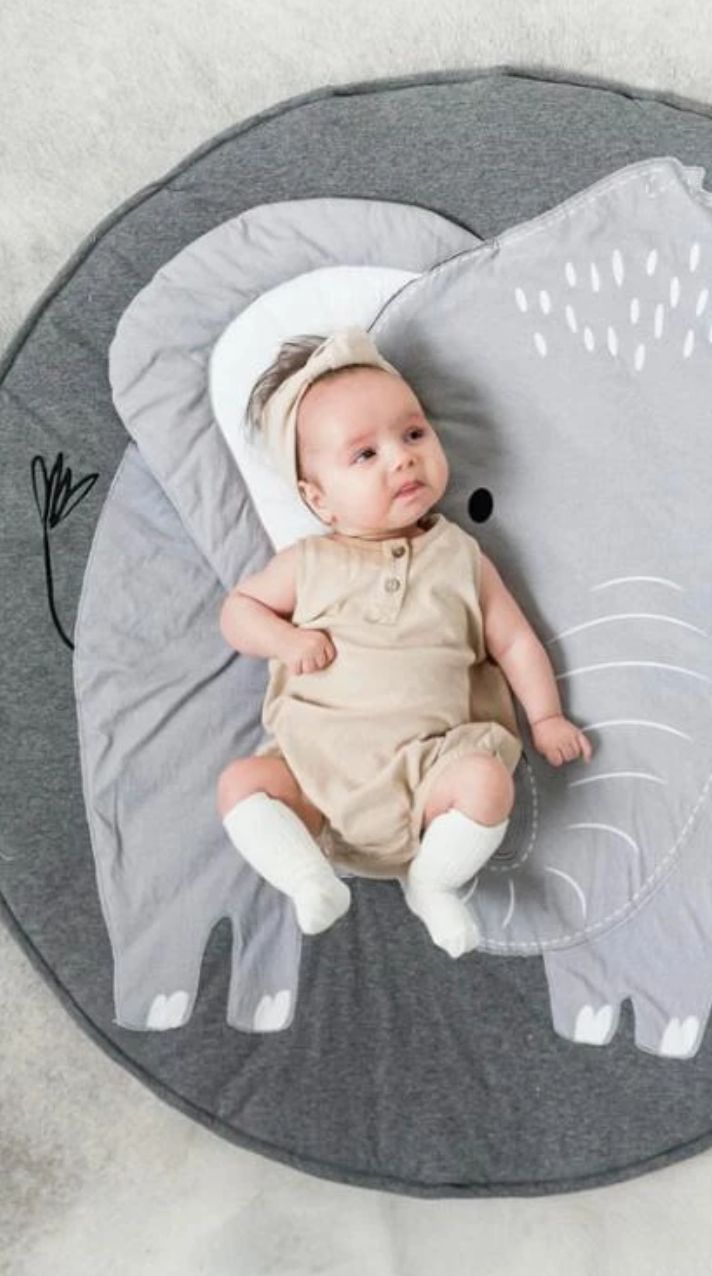 Tapis D Eveil Moelleux Elephant En 2020 Tapis Eveil Tapis
