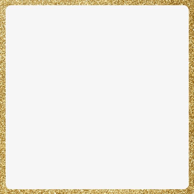 Creative Golden Frame Clipart Gold