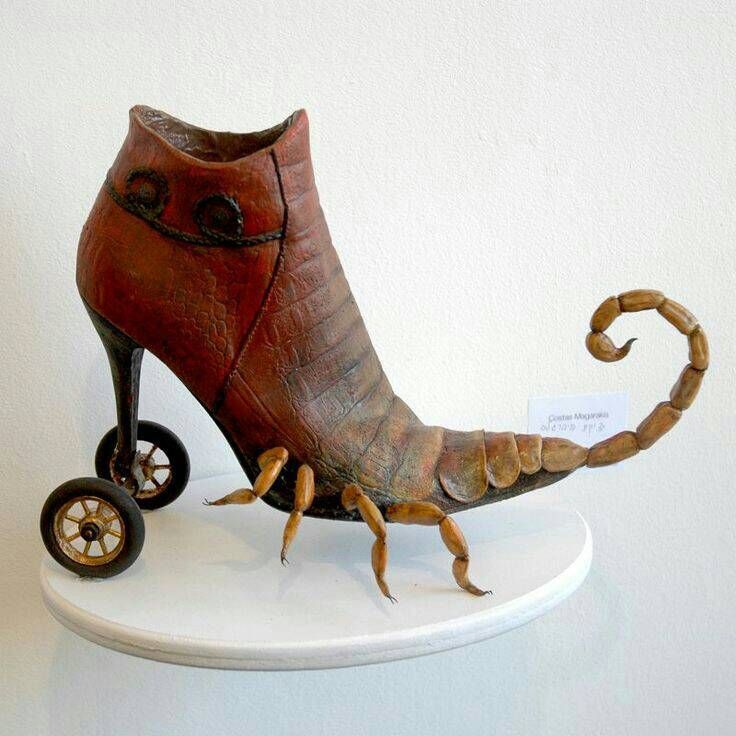 Смешные рисунки с обувью, дню