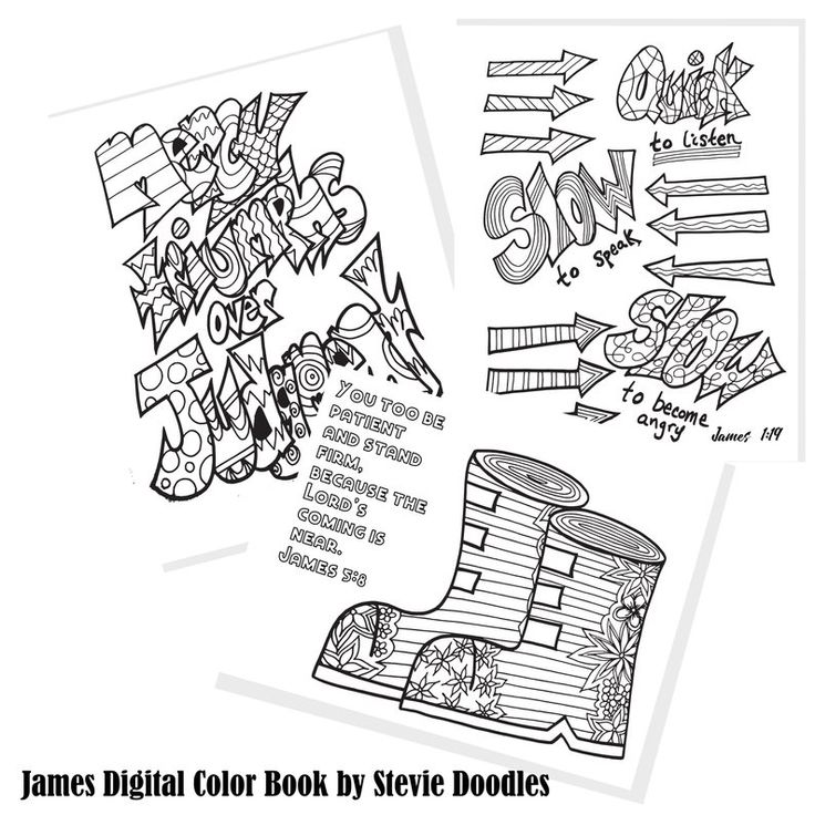 Download James Coloring Book, Colorful Worship, 19 Christian ...