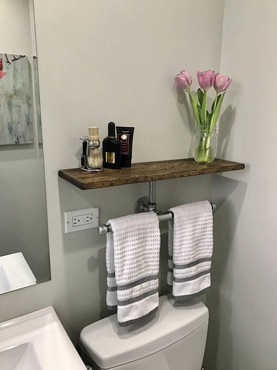 Thrill Your Visitors With These 14 Adorable Half Bathroom Styles Bathroommirrors Bathroomcabinet Bathroomstorage Bathro Hand Towels Rustic Towel Rack Holder Bathroom Hand Towel Holder