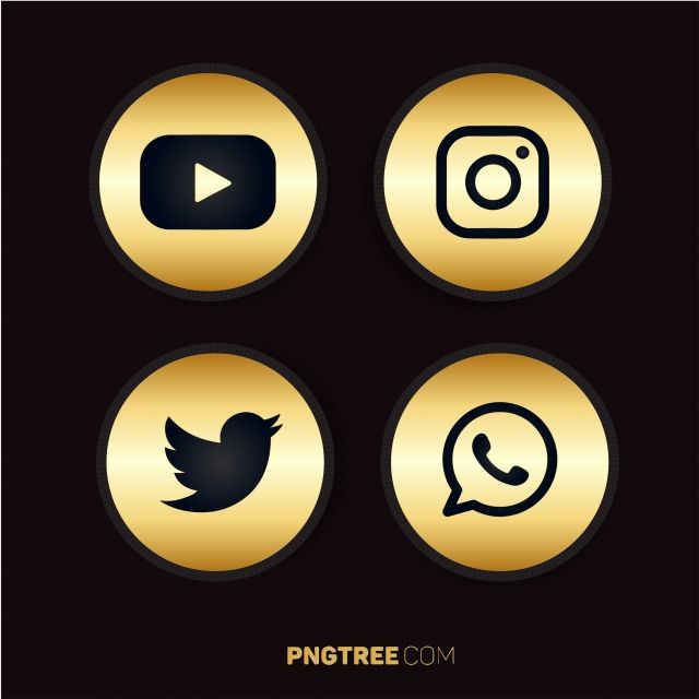 Rose Gold Social Media Icons PNG Social Media Icons Social -  Portugal