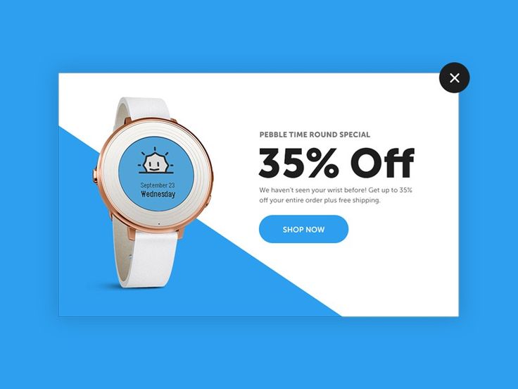 popup design
