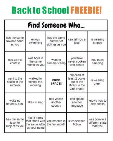 class bingo icebreaker class bingo icebreaker