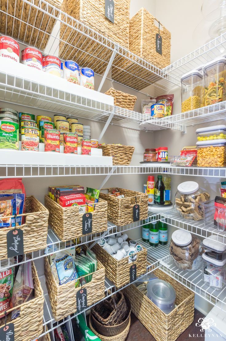 Nine Ideas To Organize A Small Pantry With Wire Shelving Pantry With Wire Shelving