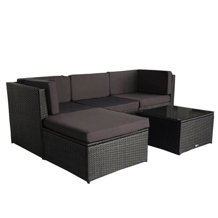 Luxo Muara Wicker Outdoor Sofa Setting - Black Was $399.00 ... Luxo Muara Wicker Outdoor Sofa Setting - Black Was $399.00 ... on Luxo Living Outdoor id=63976