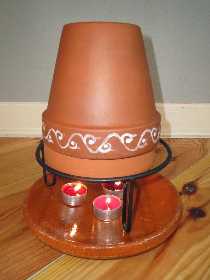 Blumentopf Kerzen Heizung Selber Bauen Modelle Varianten Teelich Heizung Selber Bauen Lampe Selber Bauen Teelicht Heizung