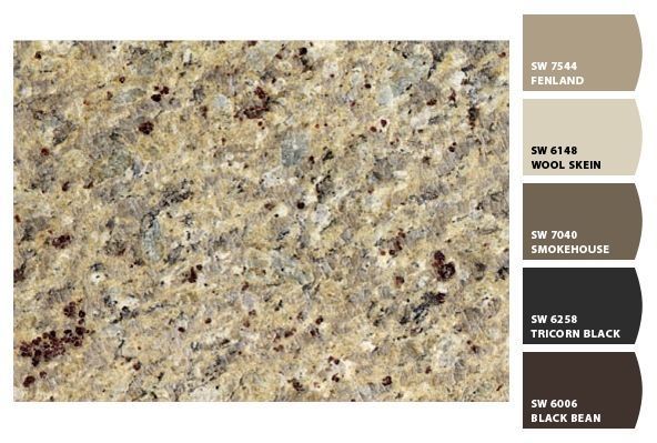 Lackfarben von Sherwin-Williams / Granite ist New Venetian Gold ... I ♥ Chip It! von patsy