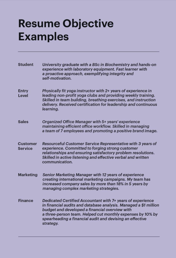 80 Resume Objective Examples for - 3609e051286f78b099b6d1d1b13e5e70