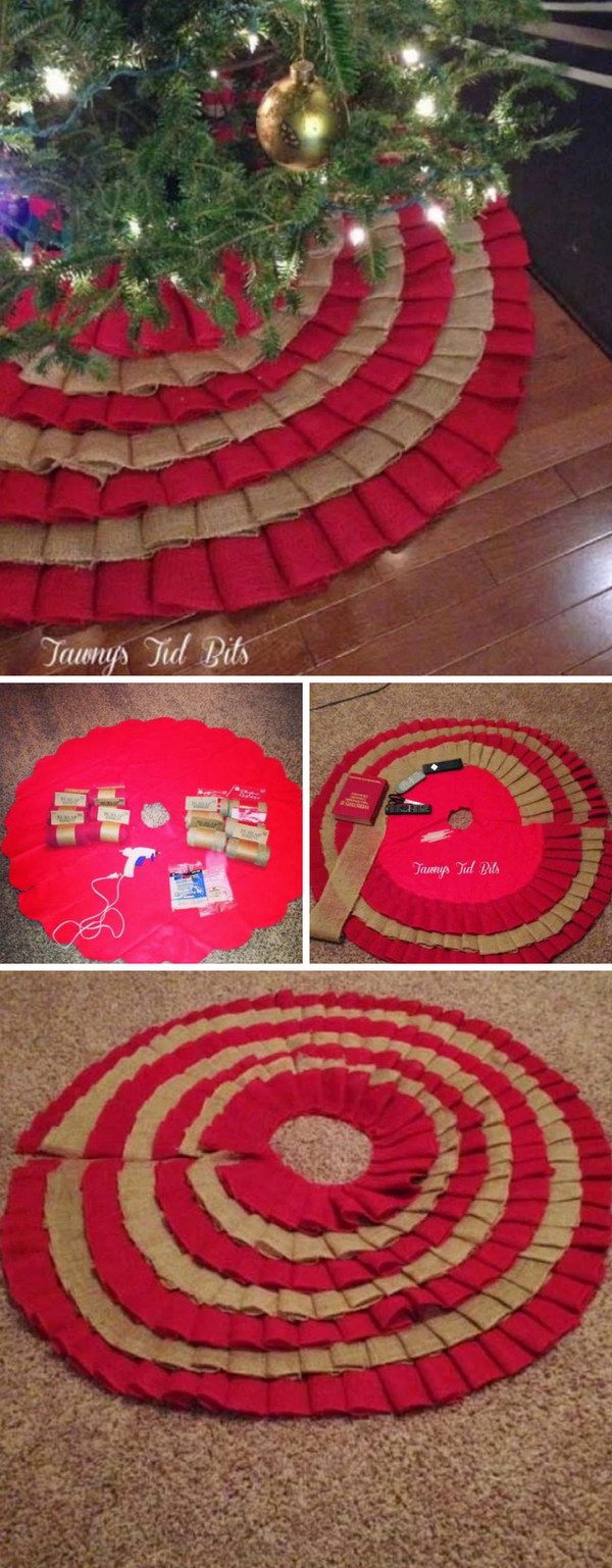 festive christmas table decoration ideas and tutorials diy christmas tree skirts