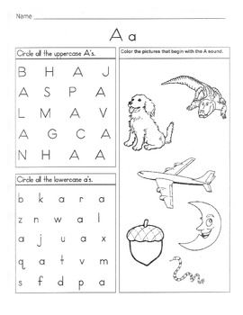 5 Letter A Worksheets / Alphabet & Phonics Worksheets / Letter of the