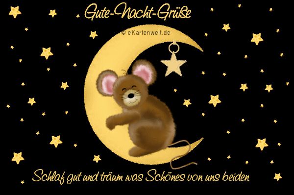 Verliebte gute nacht grüße grußkarten