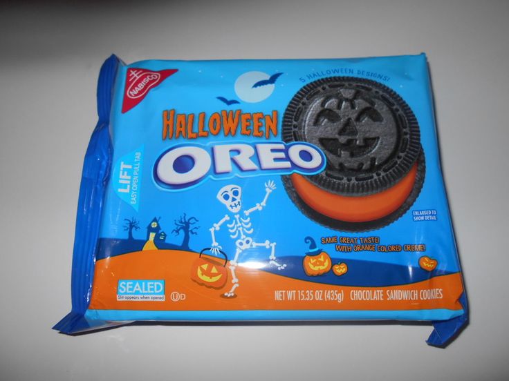 Nabisco Oreo Cookies Halloween with Orange Creme Center 5 New Designs