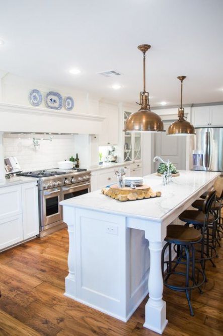 Kitchen Island Dining Table Joanna Gaines 50+ Ideas | Kitchen island with stove