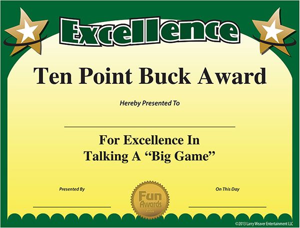 funny awards templates free