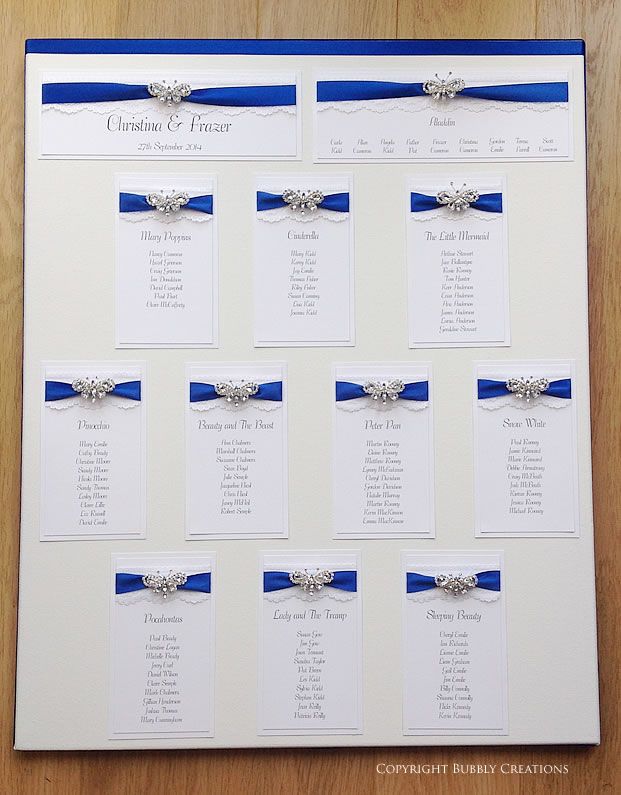 seating at a wedding