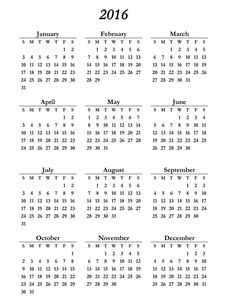 printable year calendar 2013