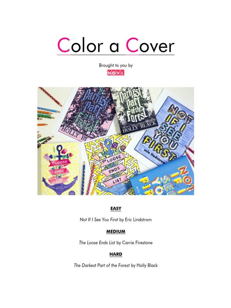 Color a Cover Coloring books Coloring book pages Colorful party