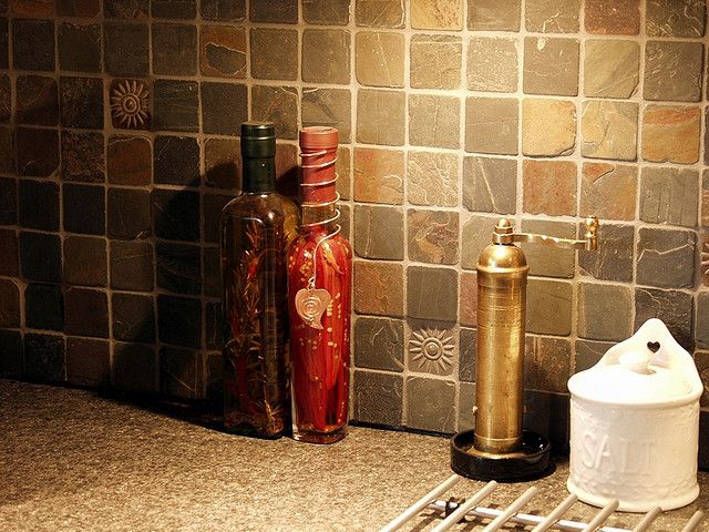 Slate Tile Backsplash Ideas Part - 26: Slate Tile Backsplash | Natural Slate Tile Backsplash | Flickr - Photo Sharing!