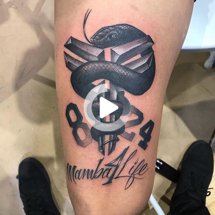 A VERY NICE TRIBUTE TO KOBE BRYANT TATTOO #sleeveforearmtattoos in