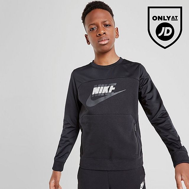 grey nike sweatshirt junior