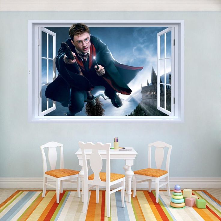 Harry Potter Wall Sticker  Stickers muraux, Sticker carreaux de