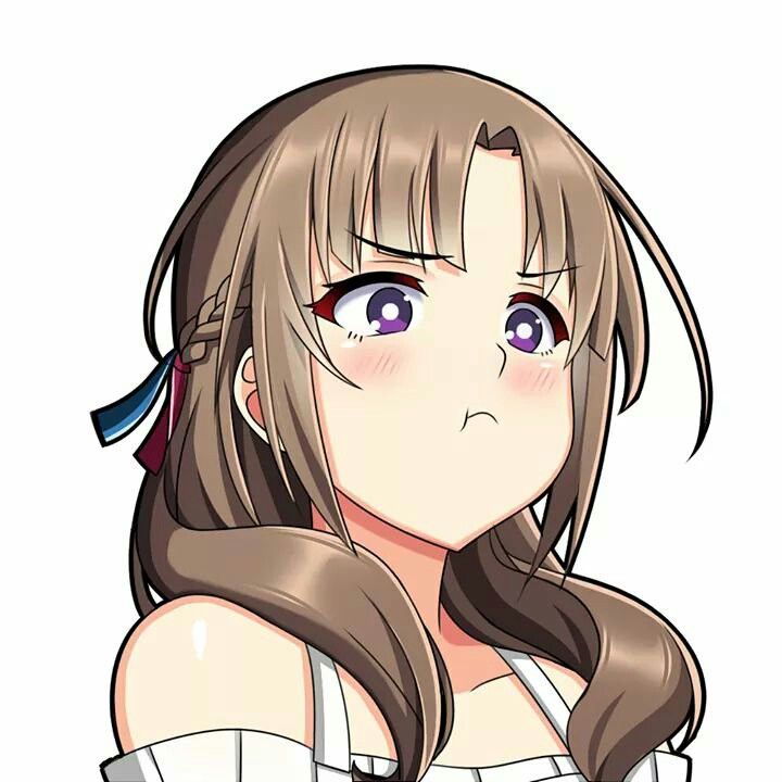 Anime girl cute face