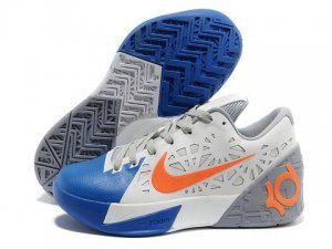 Discount price at Nike Zoom KD 6 White Blue Orange Shoes. The newest kd 6