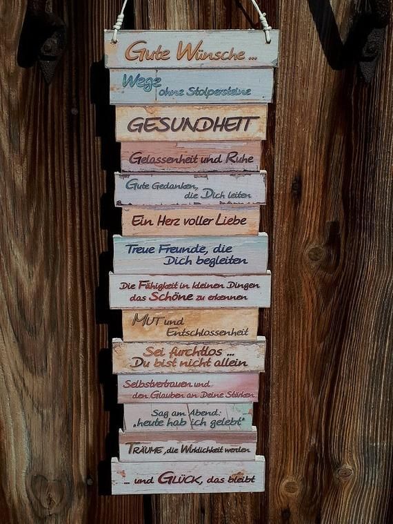 Schild aus Holz Gute Wünsche von Herzen Herzenswünsche Etsy Alles