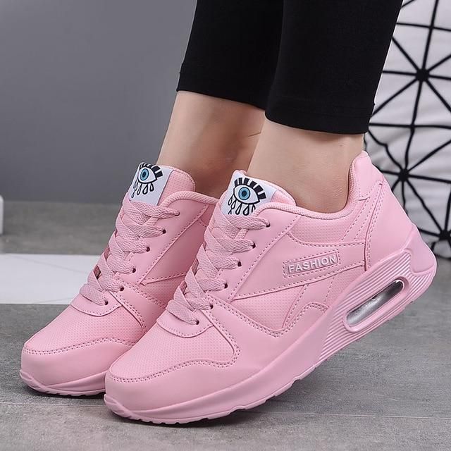Winter Fashion Women Casual Shoes Casual Leather Platform Winter Sneakers