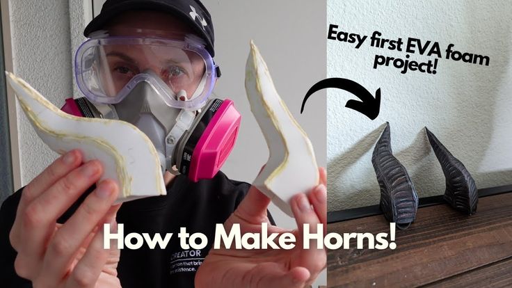 How To Make Horns Out Of Eva Foam Tiefling Horns EVA Foam Tutorial - PDF or Cricut