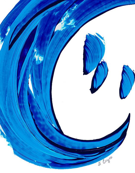 Abstract Blue Water Painting Abstract Blue Water Painting